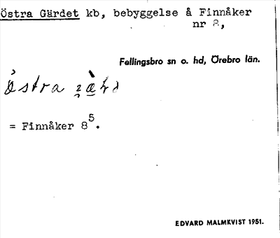 Bild på arkivkortet för arkivposten Östra Gärdet