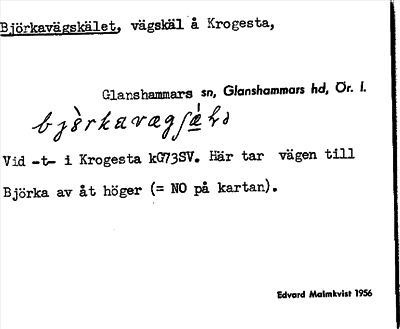 Bild på arkivkortet för arkivposten Björkavägskälet