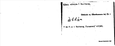 Bild på arkivkortet för arkivposten Alhon