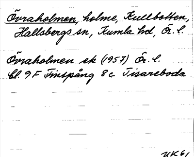 Bild på arkivkortet för arkivposten Övraholmen