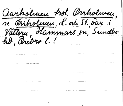 Bild på arkivkortet för arkivposten Aarholmen, ? Orrholmen