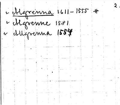 Bild på arkivkortet för arkivposten Algrena