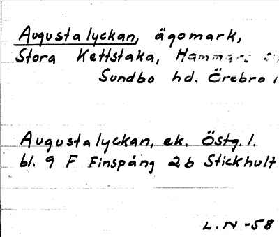 Bild på arkivkortet för arkivposten Augustalyckan