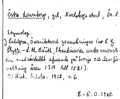 Bild på arkivkortet för arkivposten Östra Lonntorp
