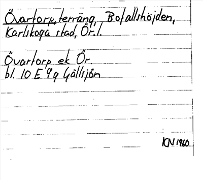 Bild på arkivkortet för arkivposten Övartorp