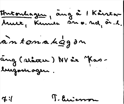 Bild på arkivkortet för arkivposten Antonhagen