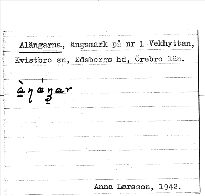 Bild på arkivkortet för arkivposten Alängarna