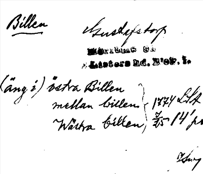 Bild på arkivkortet för arkivposten Billen