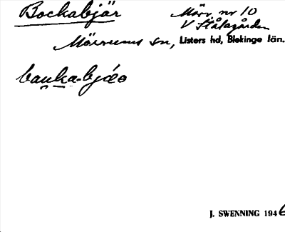 Bild på arkivkortet för arkivposten Bockabjär