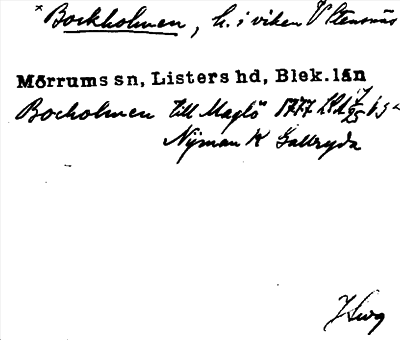 Bild på arkivkortet för arkivposten *Bockholmen