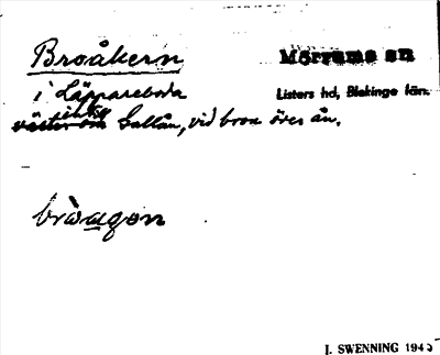 Bild på arkivkortet för arkivposten Broåkern