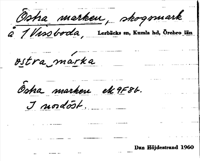 Bild på arkivkortet för arkivposten Östra marken