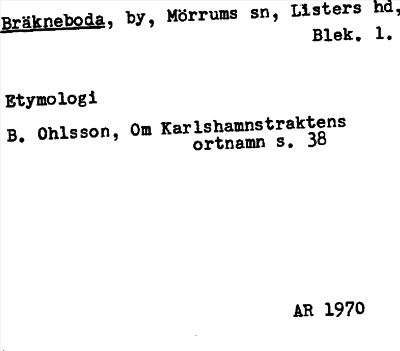 Bild på arkivkortet för arkivposten Bräkneboda