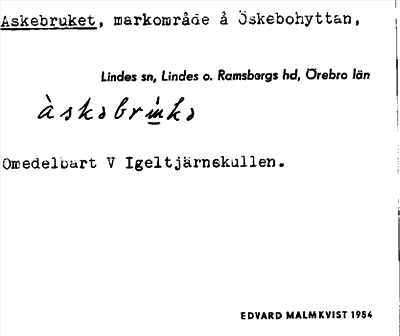 Bild på arkivkortet för arkivposten Askebruket