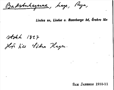 Bild på arkivkortet för arkivposten Badstuhagarna