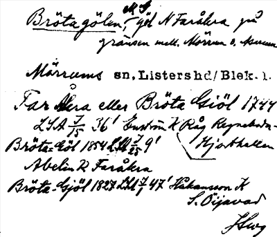 Bild på arkivkortet för arkivposten Brötagölen