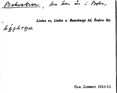 Bild på arkivkortet för arkivposten Bohrsbron