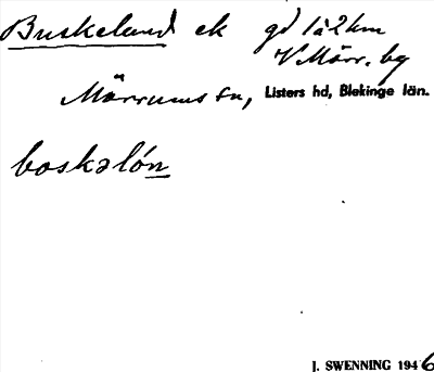 Bild på arkivkortet för arkivposten Buskelund