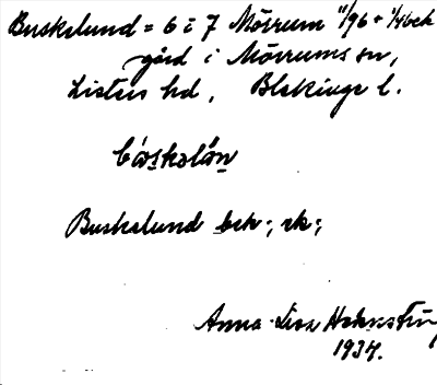 Bild på arkivkortet för arkivposten Buskelund