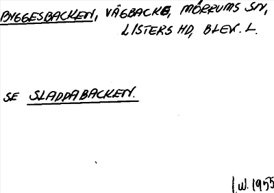 Bild på arkivkortet för arkivposten Byggesbacken