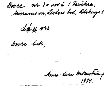Bild på arkivkortet för arkivposten Dovre