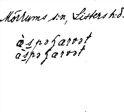 Bild på arkivkortet för arkivposten Aspeskärvet?