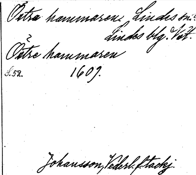 Bild på arkivkortet för arkivposten Östra hammaren