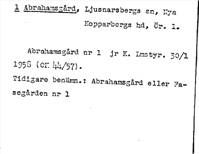 Bild på arkivkortet för arkivposten Abrahamsgård