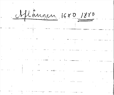 Bild på arkivkortet för arkivposten Aflången