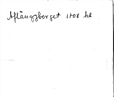Bild på arkivkortet för arkivposten Aflångsberg