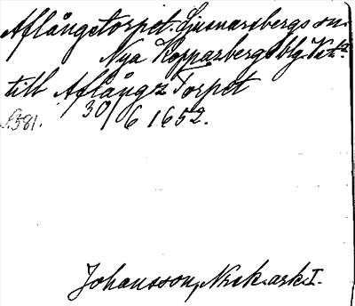 Bild på arkivkortet för arkivposten Aflångstorpet