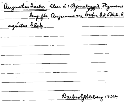 Bild på arkivkortet för arkivposten Augustasbacke