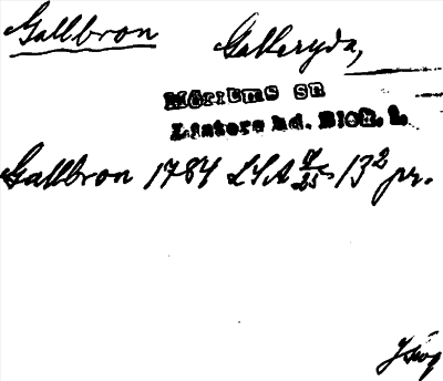 Bild på arkivkortet för arkivposten Gallbron