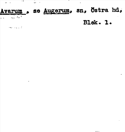Bild på arkivkortet för arkivposten Avarum