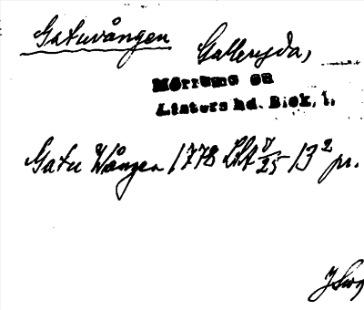 Bild på arkivkortet för arkivposten Gatuvången