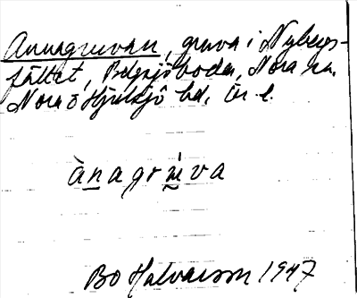Bild på arkivkortet för arkivposten Annagruvan