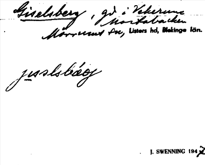 Bild på arkivkortet för arkivposten Giselsberg