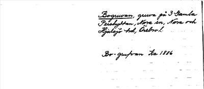 Bild på arkivkortet för arkivposten Bogruvan