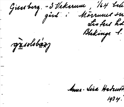 Bild på arkivkortet för arkivposten Gisesberg