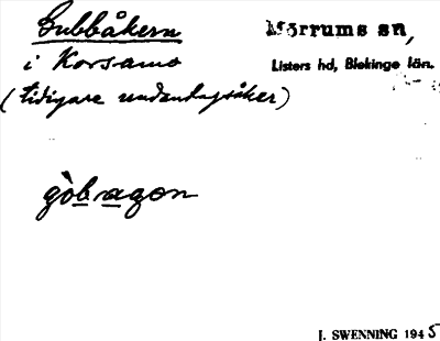 Bild på arkivkortet för arkivposten Gubbåkern