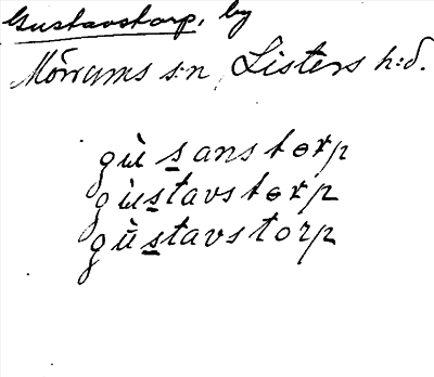 Bild på arkivkortet för arkivposten Gustavstorp