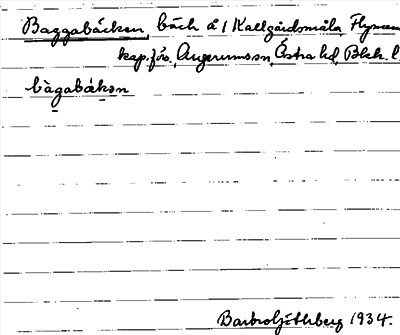 Bild på arkivkortet för arkivposten Baggabäcken