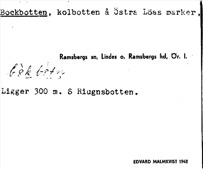 Bild på arkivkortet för arkivposten Bockbotten