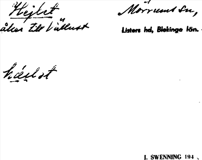 Bild på arkivkortet för arkivposten Hejlet