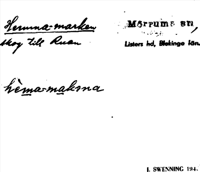 Bild på arkivkortet för arkivposten Hemma-marken