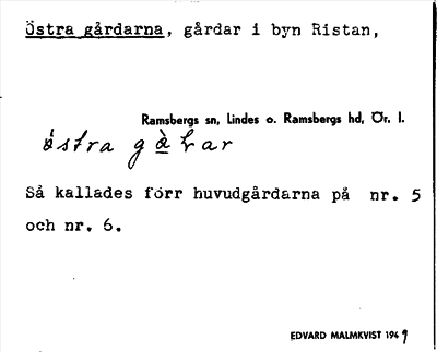 Bild på arkivkortet för arkivposten Östra gårdarna