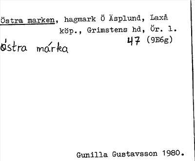 Bild på arkivkortet för arkivposten Östra marken