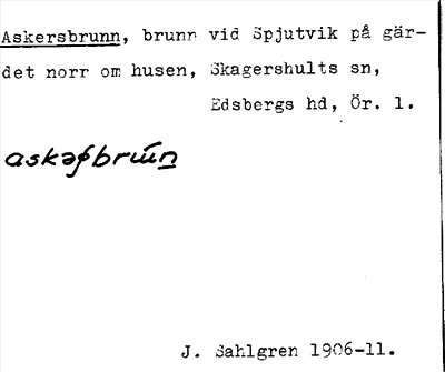 Bild på arkivkortet för arkivposten Askersbrunn