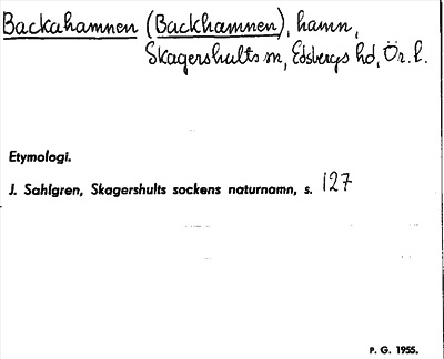 Bild på arkivkortet för arkivposten Backahamnen (Backhamnen)