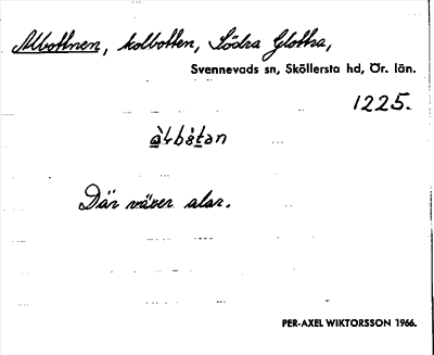 Bild på arkivkortet för arkivposten Albottnen
